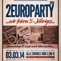 „2-Euro-Party“ an Rosenmontag – 03.03.2014! HELAU!