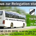 Vorab-Info: FANBUS startet zum Relegationsspiel auswärts beim TSV Retzbach am 23.05.2018